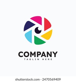 Camera logo symbol illustration design