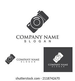 camera logo and symbol vector
