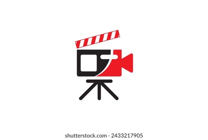 Camera logo template, Creative Camera logo design vector, Letter SF logo concept Pro Vector