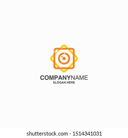 Camera logo template. eps 10