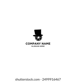 Camera logo template with hat