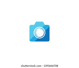 Camera logo template vector icon
