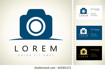 Camera logo vector