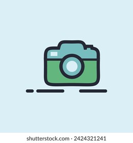 camera logo vector design icon