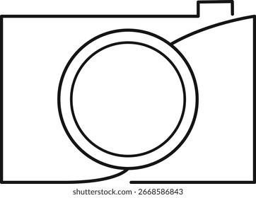 Logo de la cámara. Diseño de cámara de Vector. Cámara de Vector. Diseño de Logo de Fotografía
