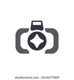 Camera Logo Vector Icon Template Illustration