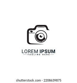 Camera logo vector illustration design 
