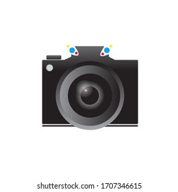 Camera logo vector template design