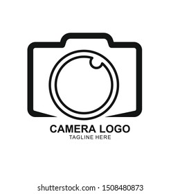 camera logo vector template. Photography icon design