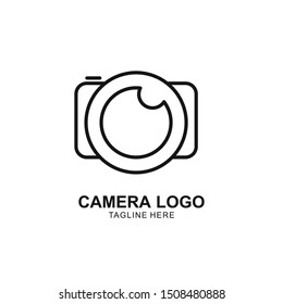 camera logo vector template. Photography icon design