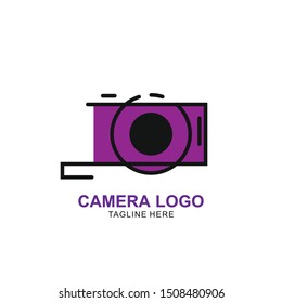 camera logo vector template. Photography icon design