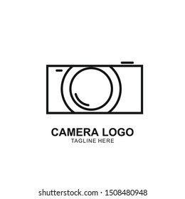 camera logo vector template. Photography icon design