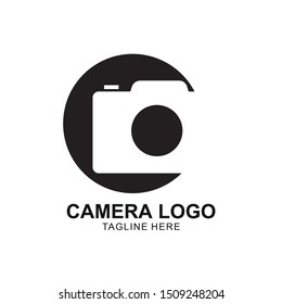 Camera Logo Vector Template. Photography Icon Design