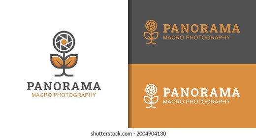 Fotografie mit Sonnenblumen-Logo-Design für Blumen- und Außenansicht