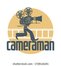 Camera man design, vector illustration