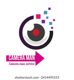 Camera man logo Photography logo camera logo drone camera logo drone 