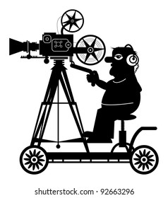 Camera Man Vector Illustration Stock Vector (Royalty Free) 92663296 ...