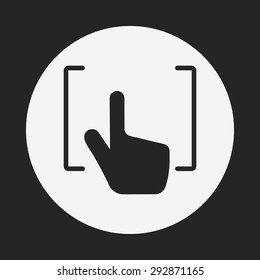 Camera manual focus icon