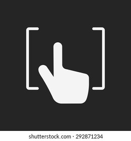 Camera manual focus icon