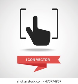 Camera manual focus icon