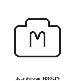 Camera manual icon - Vector. Photo concept vector illustration.