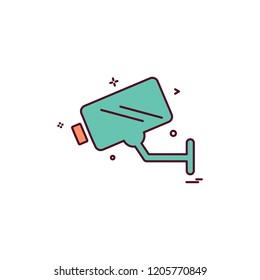 camera meanicons security surveillance icon vector design