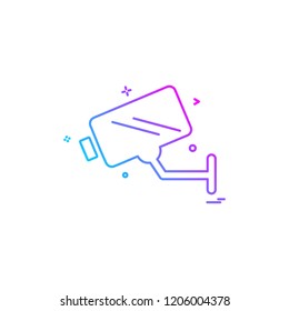 camera meanicons security surveillance icon vector design