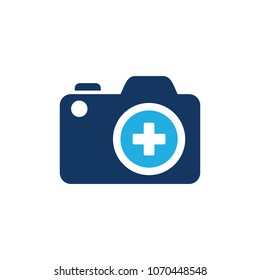Camera Medical Logo Icon Design