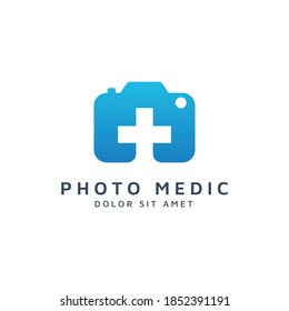 Logo-Design der Kamera und des medizinischen Raumes