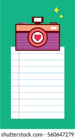camera message card