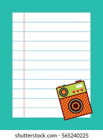 camera message card