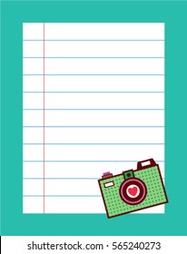 camera message card