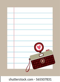 camera message note