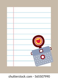 camera message note
