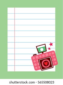 camera message note