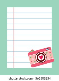 camera message note