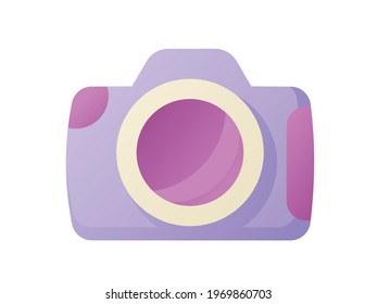 camera mirror less shutter photograph single isolated icon with smooth style