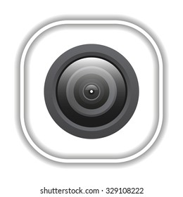 camera.  Modern design flat style icon