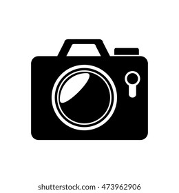camera modern photography device element pictures vector illustration