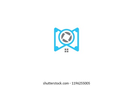 Camera Money House logo icon vector