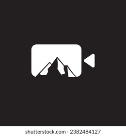camera mount logo icon design illustration.