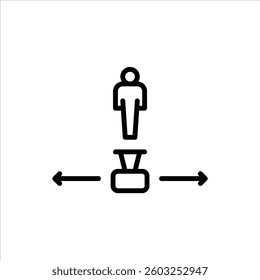 Camera Move outline icon, Camera Move black line illustration