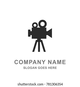 Camera Movie Film Cinema Recording Shooting Logo Vector 