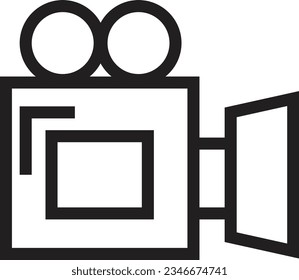 Camera Movie Film Outline Icon