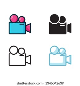 camera movie icon sets