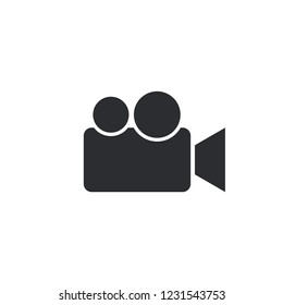 Camera Movie Icon Vector Template