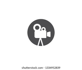 Camera Movie logo vector template