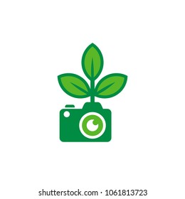 Camera Nature Logo Icon Design