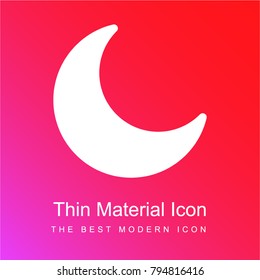 Camera night mode red and pink gradient material white icon minimal design