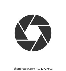 Camera objective black icon